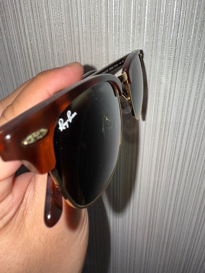 Ray-Ban Clubmaster サングラス ブラウン/ゴールド　レイバン