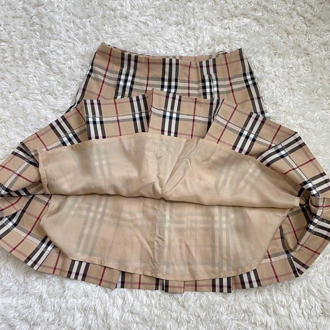 BURBERRY LONDON メガチェック Aライン スカート Mノバチェック