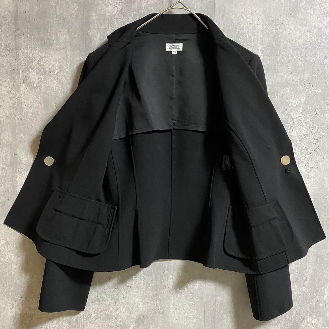 FOXEY BOUTIQUE 1B テーラードジャケット ストレッチ素材