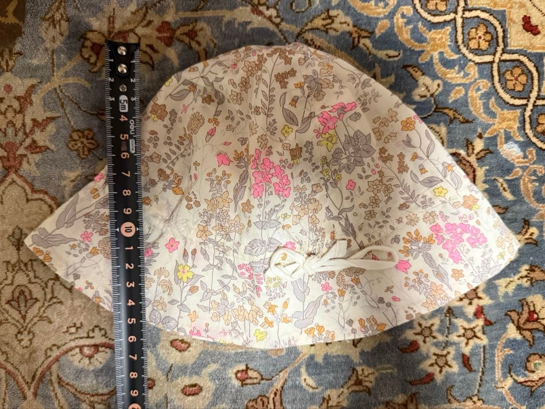Bonpoint ボンポワン 花柄ワンピースと帽子セット 12m