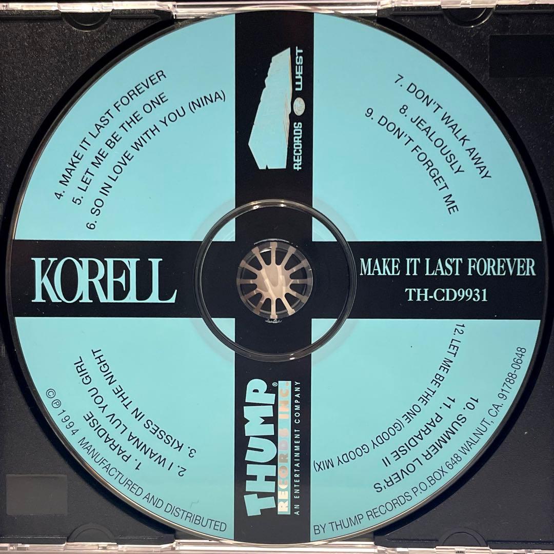 【R&B】 Korell - Make It Last Forever OG盤
