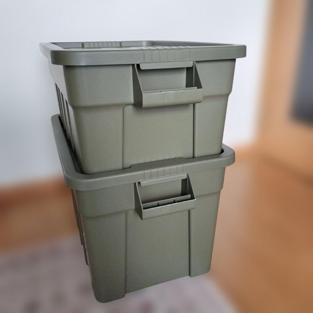 新品未使用 THOR 収納BOX オリーブ 53L+75L