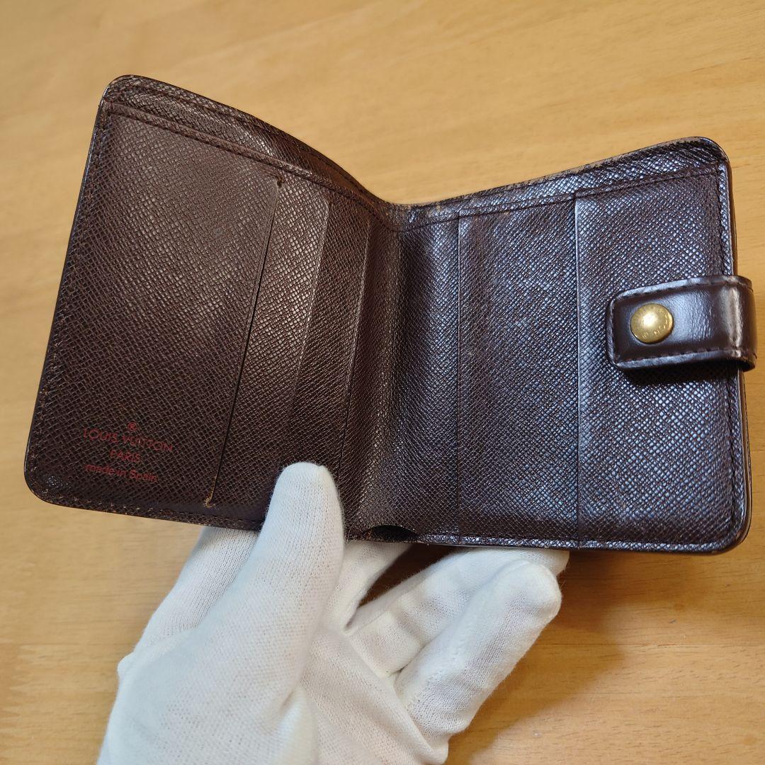 ルイ ヴィトン ダミエ コンパクト ジップ LOUIS VUITTON 折り財布