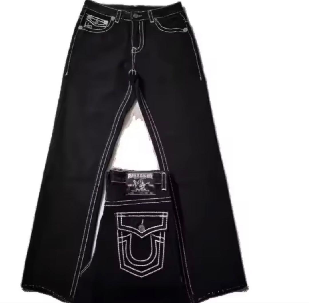 TRUE RELIGIONブラックデニム s