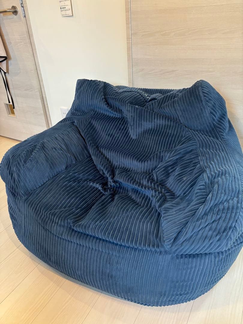 LOOSY1人掛けビーズソファ　Navy