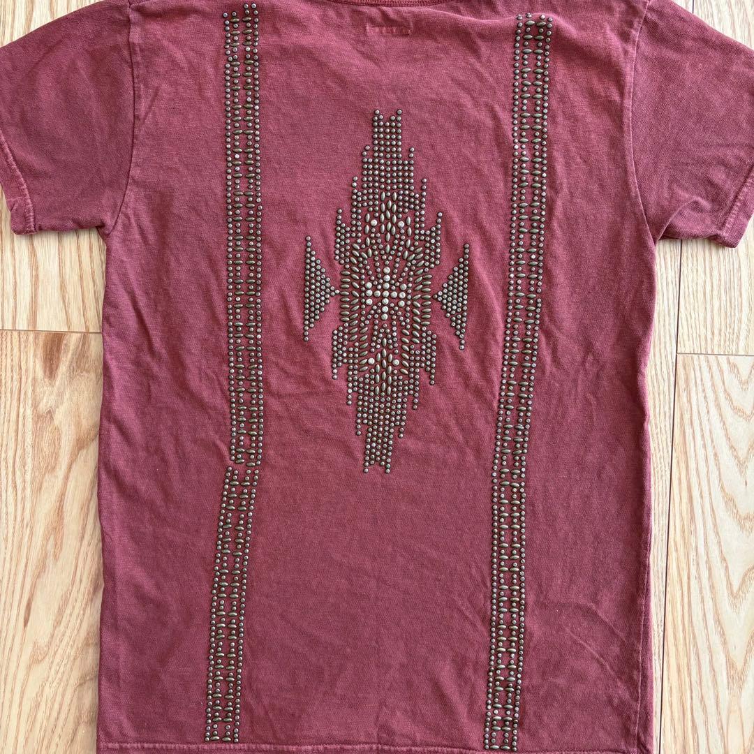 KAPITAL キャピタル スタッズ Tシャツ ボルドー 日本製