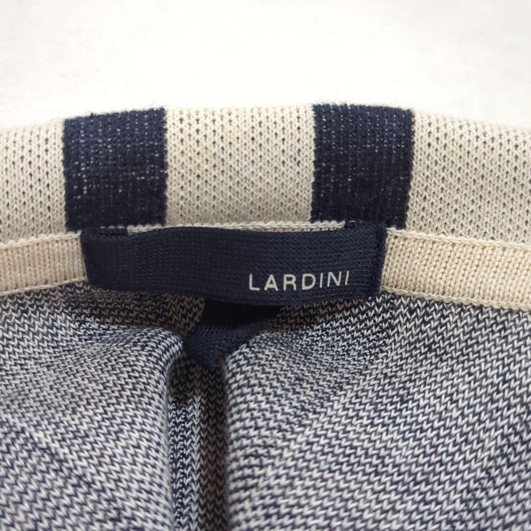 美品 XL 近年 LARDINI リネン テーラードジャケット ブートニエール