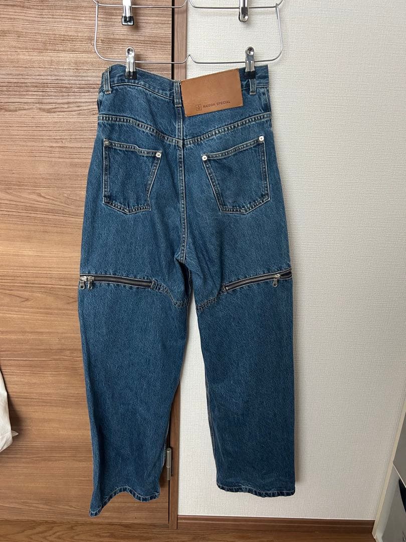 MAISON SPECIAL サイドスラッシュデニムパンツ