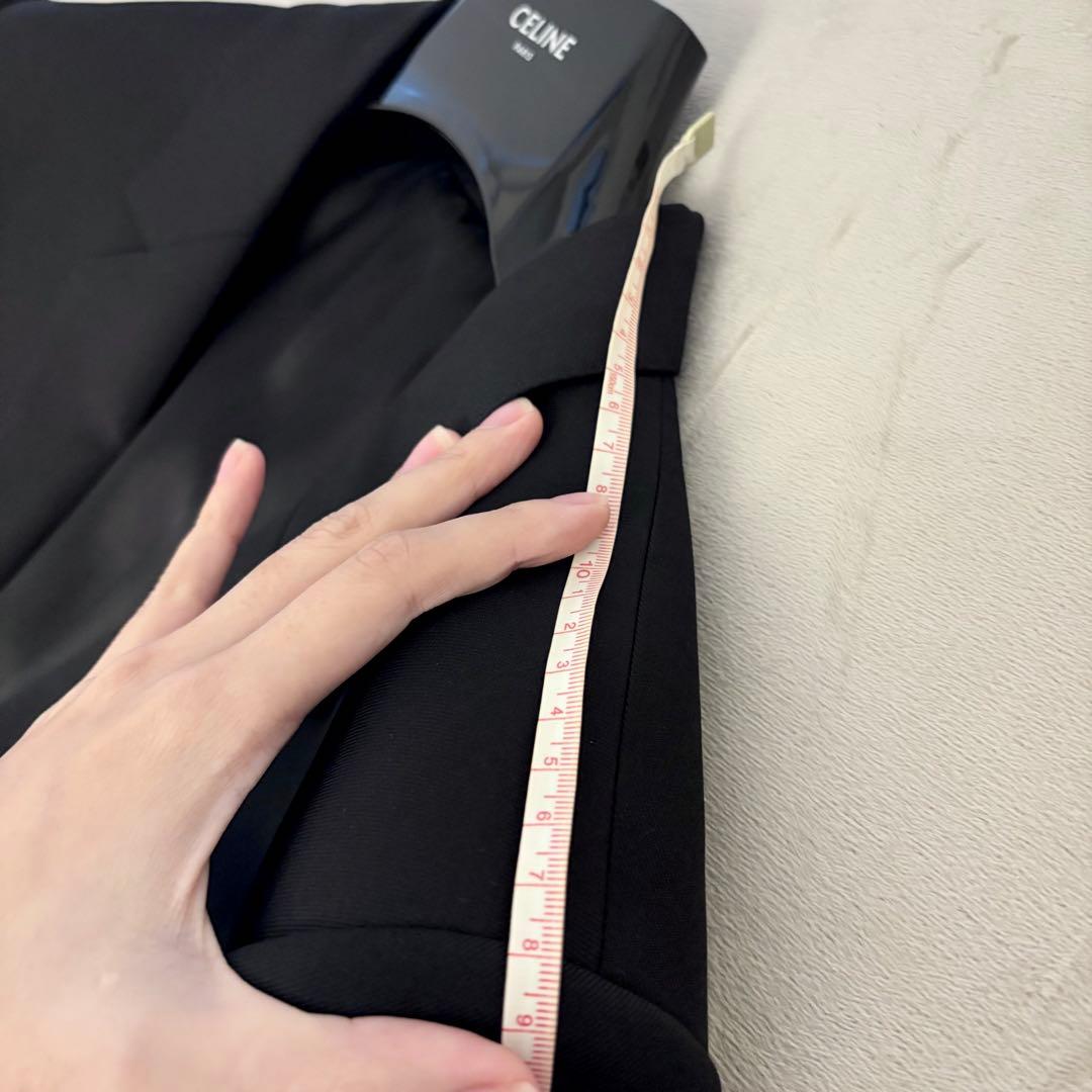 【CELINE】 22SS テーラードジャケット 36 ブラック エディスリマン