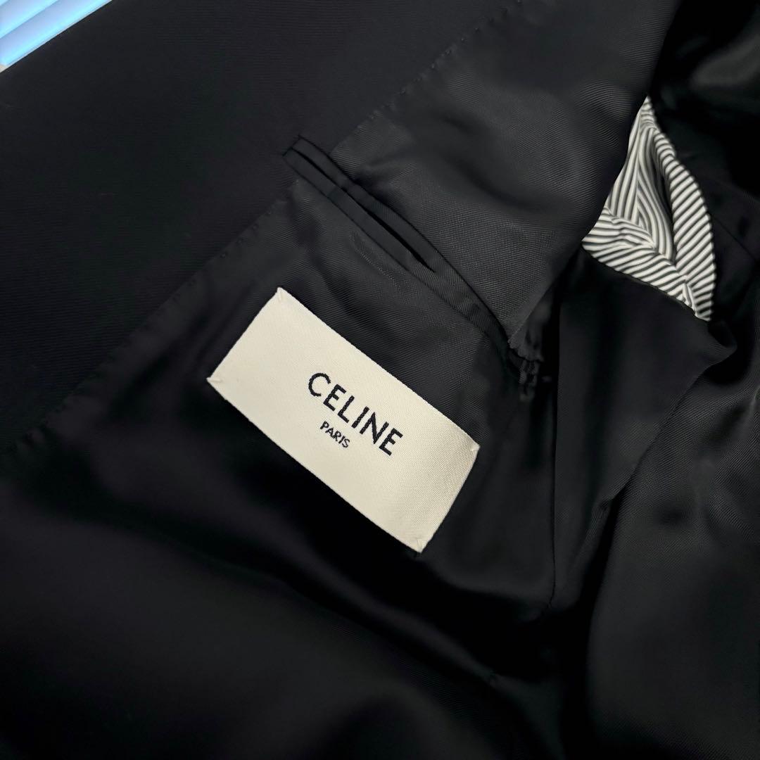 【CELINE】 22SS テーラードジャケット 36 ブラック エディスリマン
