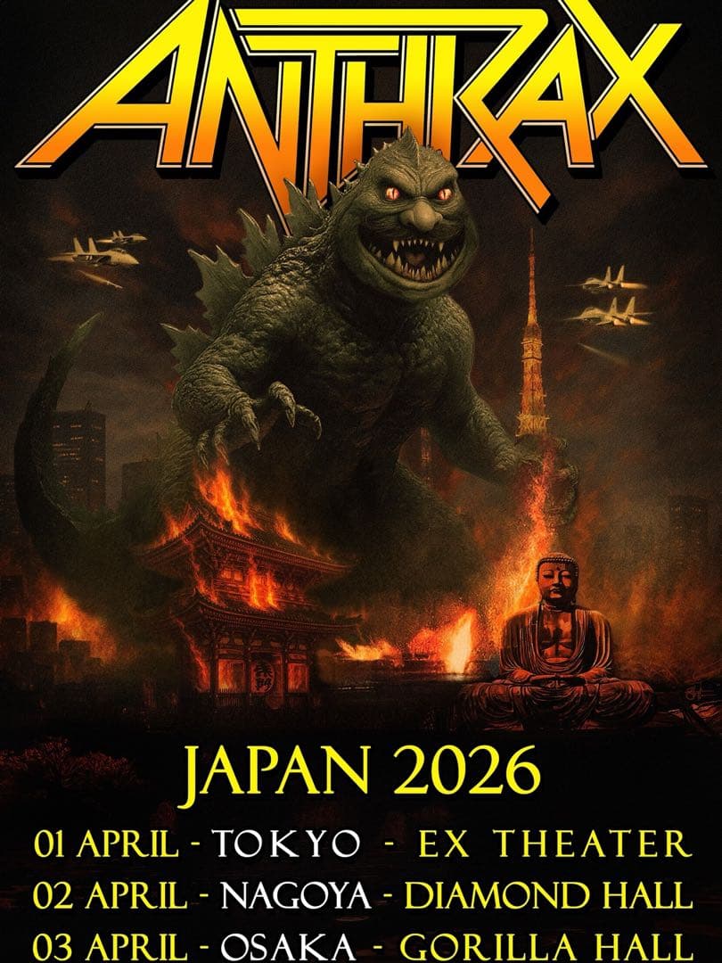 ⭐︎新品完売‼️ANTHRAX 2026 JAPAN TOUR ベースボールキャップ