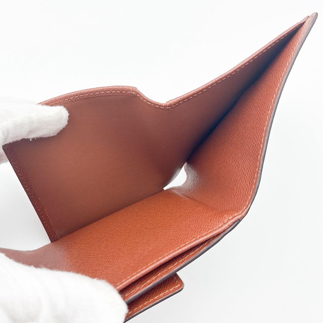 【使用感小】ルイヴィトン モノグラム ポルト モネビエカルト クレディ 折り財布