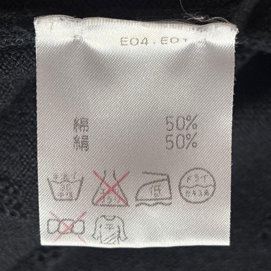 バランタイン　コットンシルク　パールボタン　薄手カーディガン　イギリス製　L
