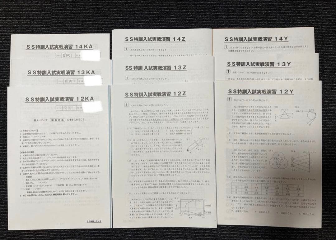 taka0908　2025年度SS特訓 6年筑駒開成コース　4教科セット