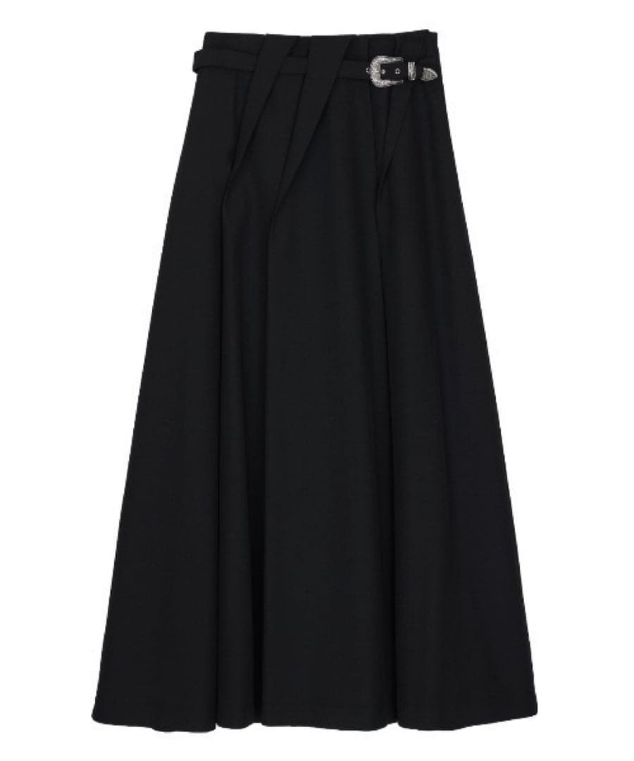 スカート Ameri UND RANDOM TUCK FLARE SKIRT