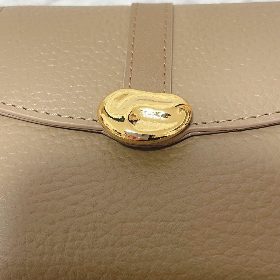 未使用品✨russet ラウンドフラップミニウォレット モカ　三つ折り