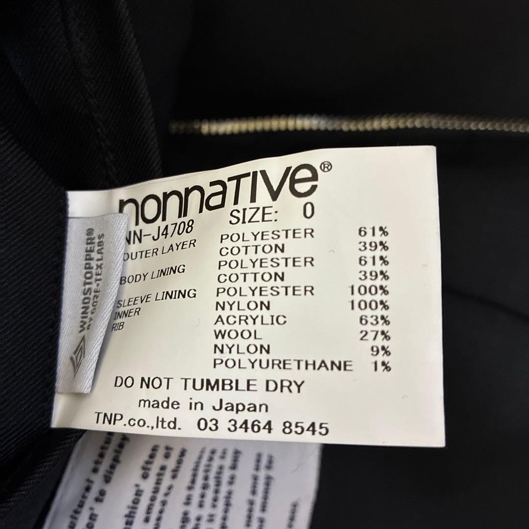 未使用 25aw nonnative ドリズラーブルゾン 0 ブラック