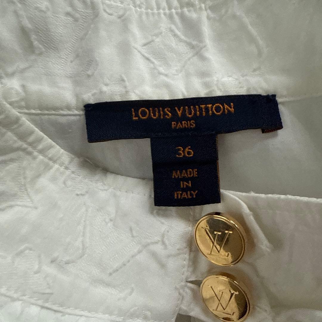 LOUIS VUITTON モノグラム ノースリーブポロシャツ 36