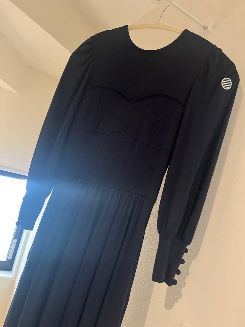 【ボーダーズアットバルコニー】WEEKEND BISHOP SLEEVE DR