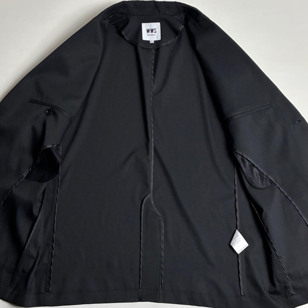 【極美品】WWS/ワークウェアスーツ/ストレッチテーラードライトジャケット/LL