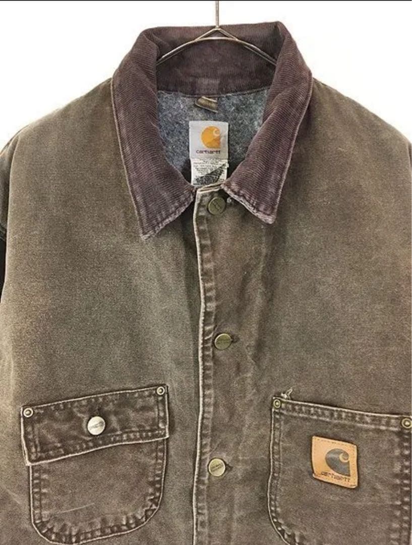 古着 USA製 Carhartt ミシガンチョア カバーオール ジャケットXL