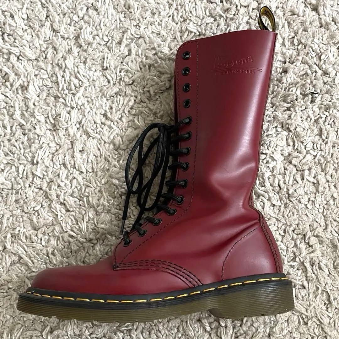 Dr.Martens ドクターマーチン＊14ホール ブーツ UK5 レッド