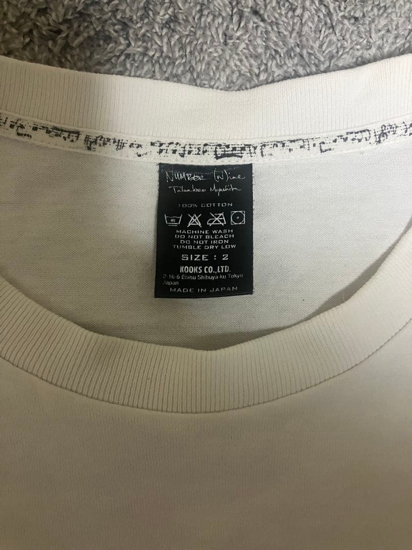 Number nine ナンバーナイン　09ss Tシャツサイズ2