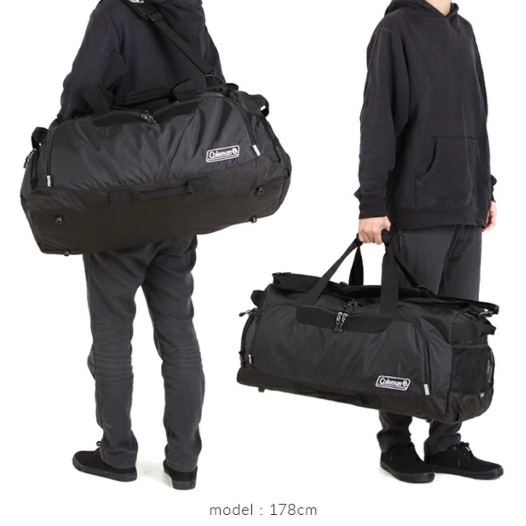 Coleman 2WAYボストンバッグ（L）80ℓブラック