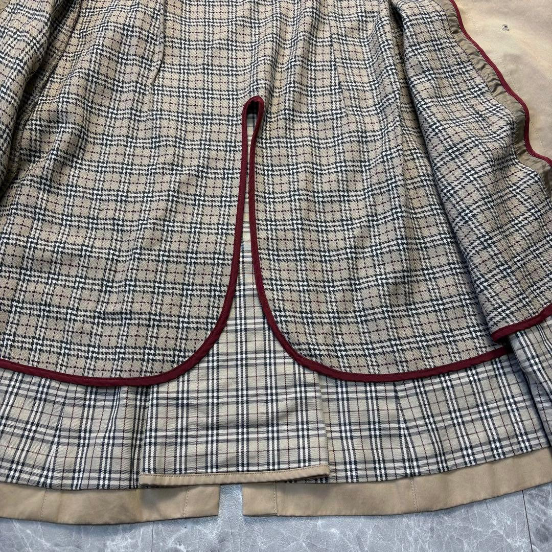 バーバリー♡トレンチコート　ベルト　ライナー　チェック　ハニーベージュ　S相当
