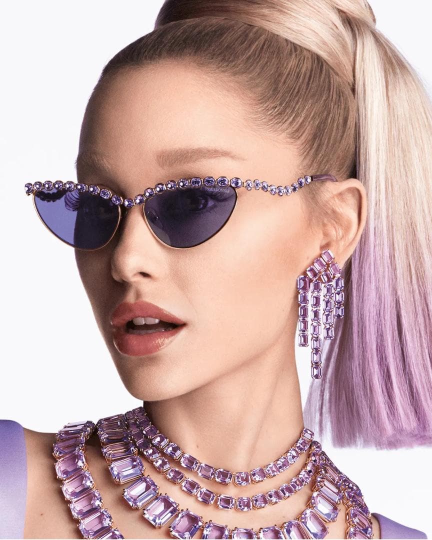 アリアナグランデ着用 SWAROVSKI スワロフスキー キャッツアイサングラス