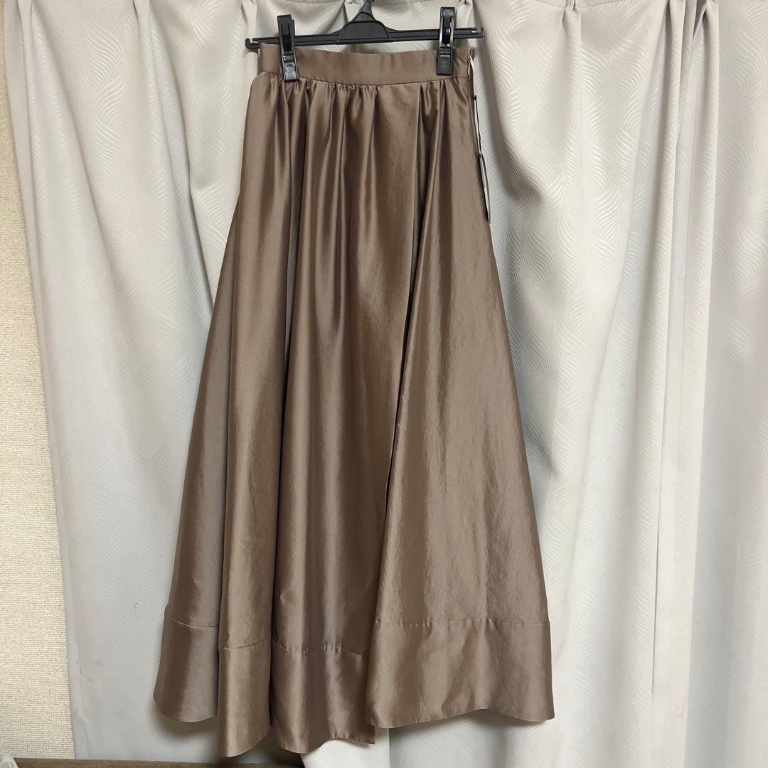 anuans ロングスカート　ベージュ　1524421055-0