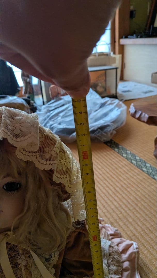 ま*a様 お人形 約40cm レース付き
