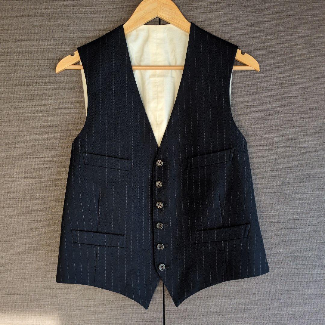 RalphLauren ラルフローレン ベスト　ジレ ダークブルー ストライプ