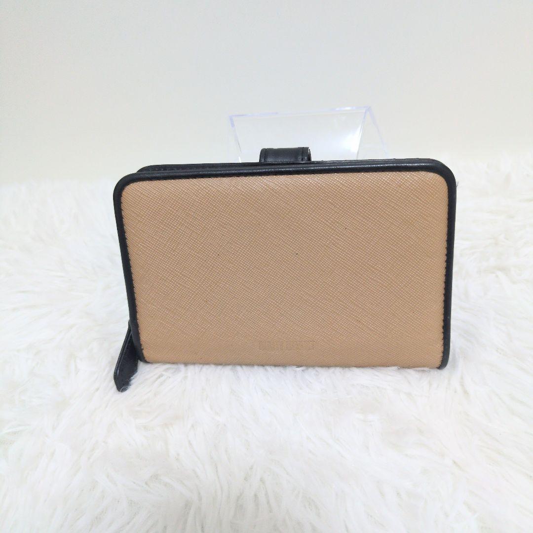MARY QUANT 二つ折り財布 デイジーパッチスナップ ベージュ