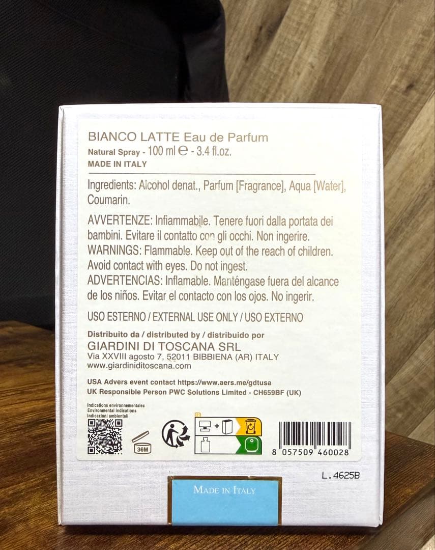 香水(ユニセックス) GIARDINI DI TOSCANA BIANCO LATTE 100ml