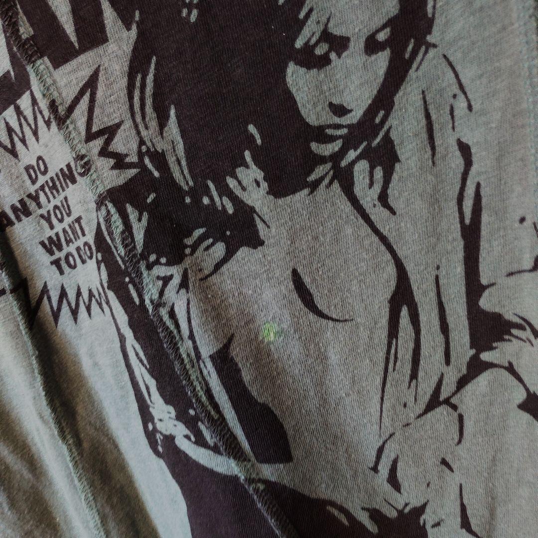 銀棚上　HYSTERIC GLAMOUR グリーンプリントTシャツ フリーサイズ