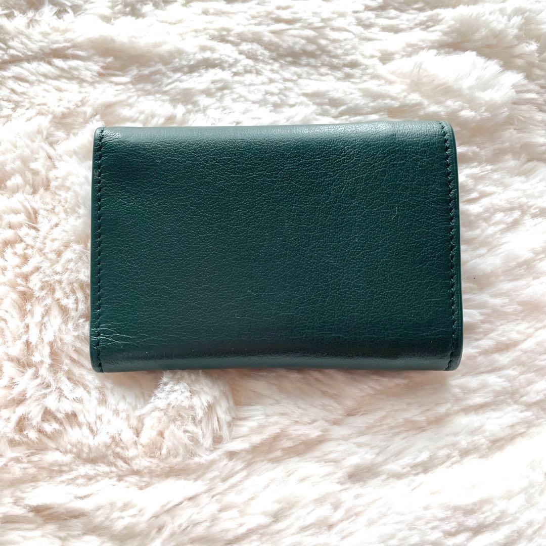 BALENCIAGA 三つ折り財布 ダークグリーン