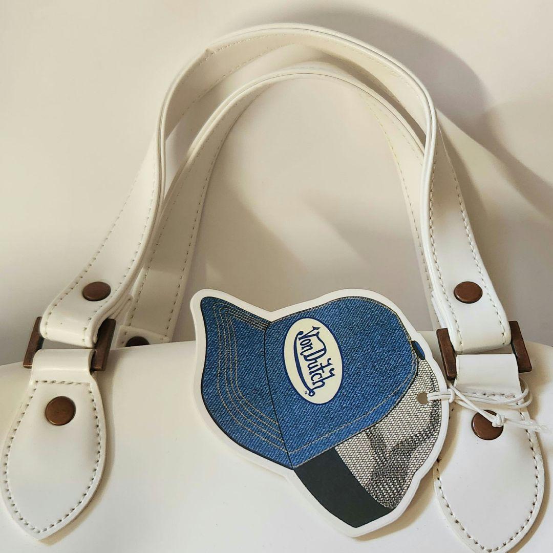 Von Dutch ホワイト ボストンバッグ
