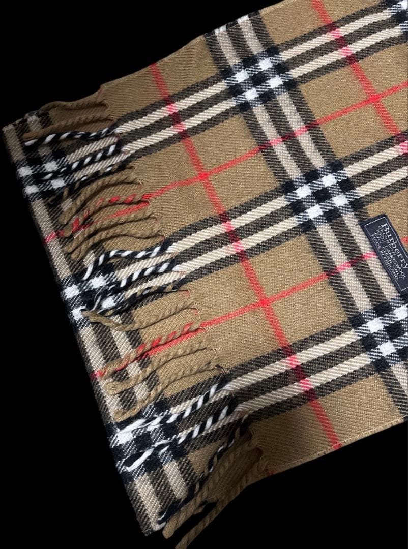 Burberrys マフラー ノバチェック 英国製 ラムウール100%