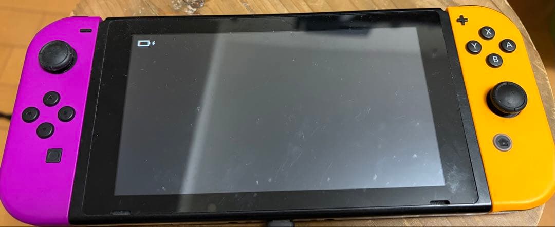 Nintendo Switch 本体 joy con (パープル オレンジ) 付