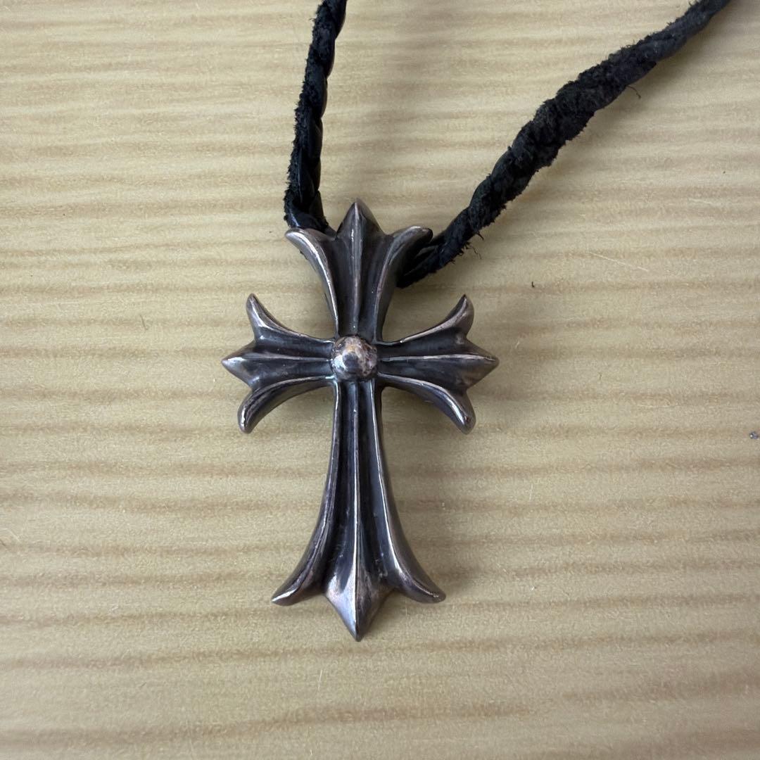 安心鑑定可 クロムハーツ CHクロスペンダント レザーブレイド