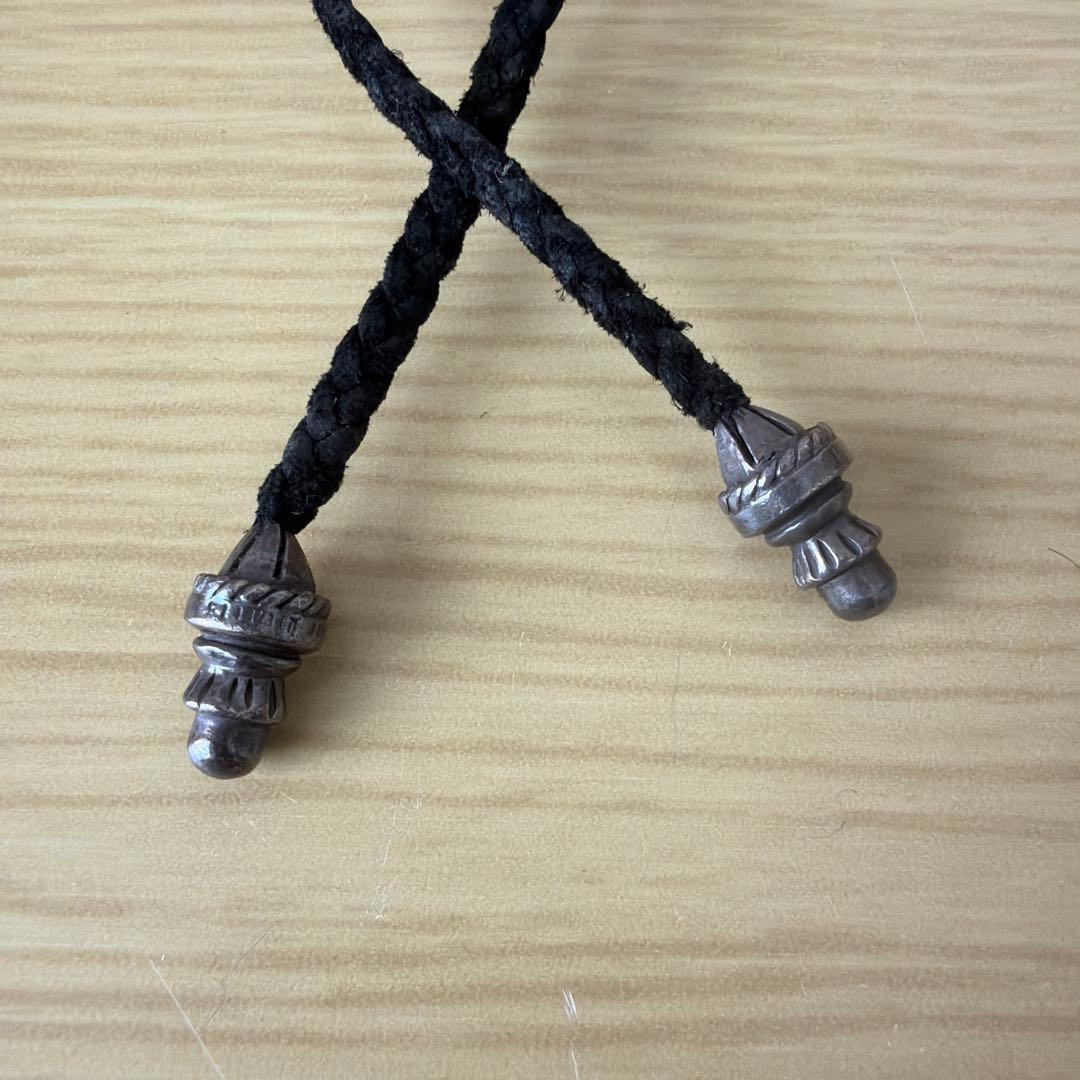 安心鑑定可 クロムハーツ CHクロスペンダント レザーブレイド