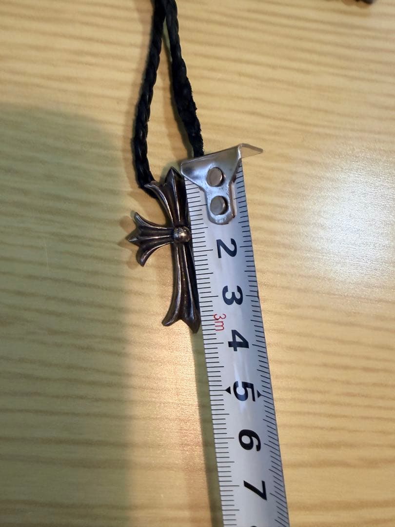 安心鑑定可 クロムハーツ CHクロスペンダント レザーブレイド