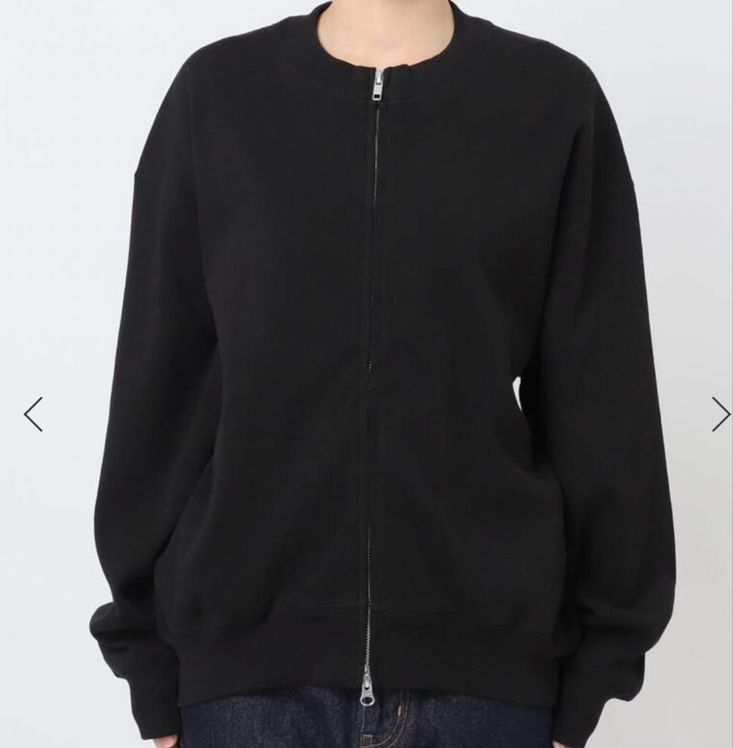 モカ新品SLOBE IENA ダブルzipクルーネックカーディガン