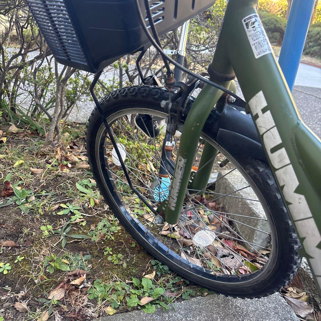 HUMMER ハマー♦︎キッズ自転車 オリーブグリーン/22インチ