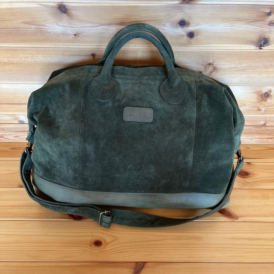 SCOTCH&SODA ボストンバッグ ダークグリーン
