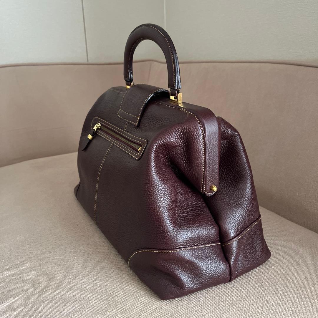 Givenchy バーガンディ レザー バッグ