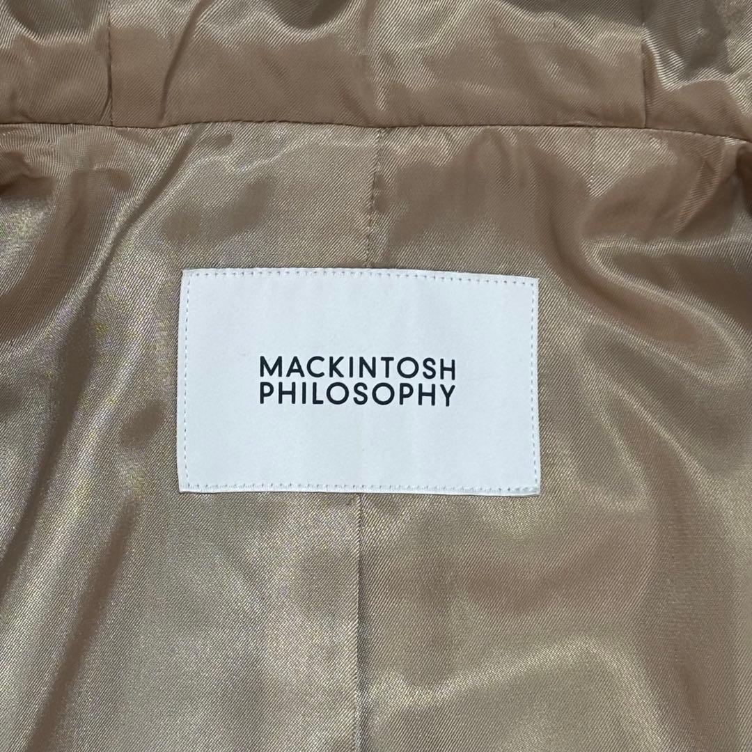 極美品 マッキントッシュフィロソフィー ショートビーバーフーデッドコート 軽量
