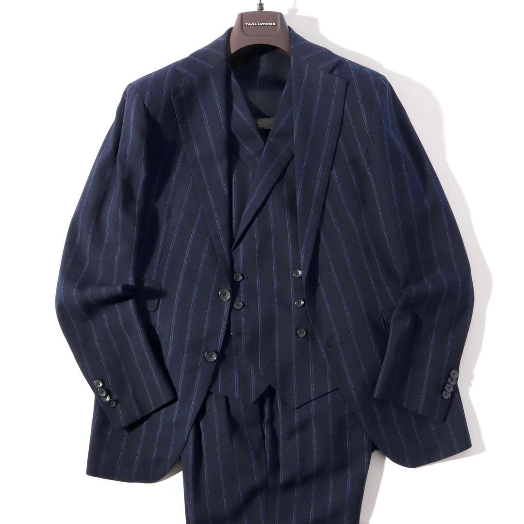 TAGLIATORE タリアトーレ 美品 3ピース スーツ ネイビー 48 L程