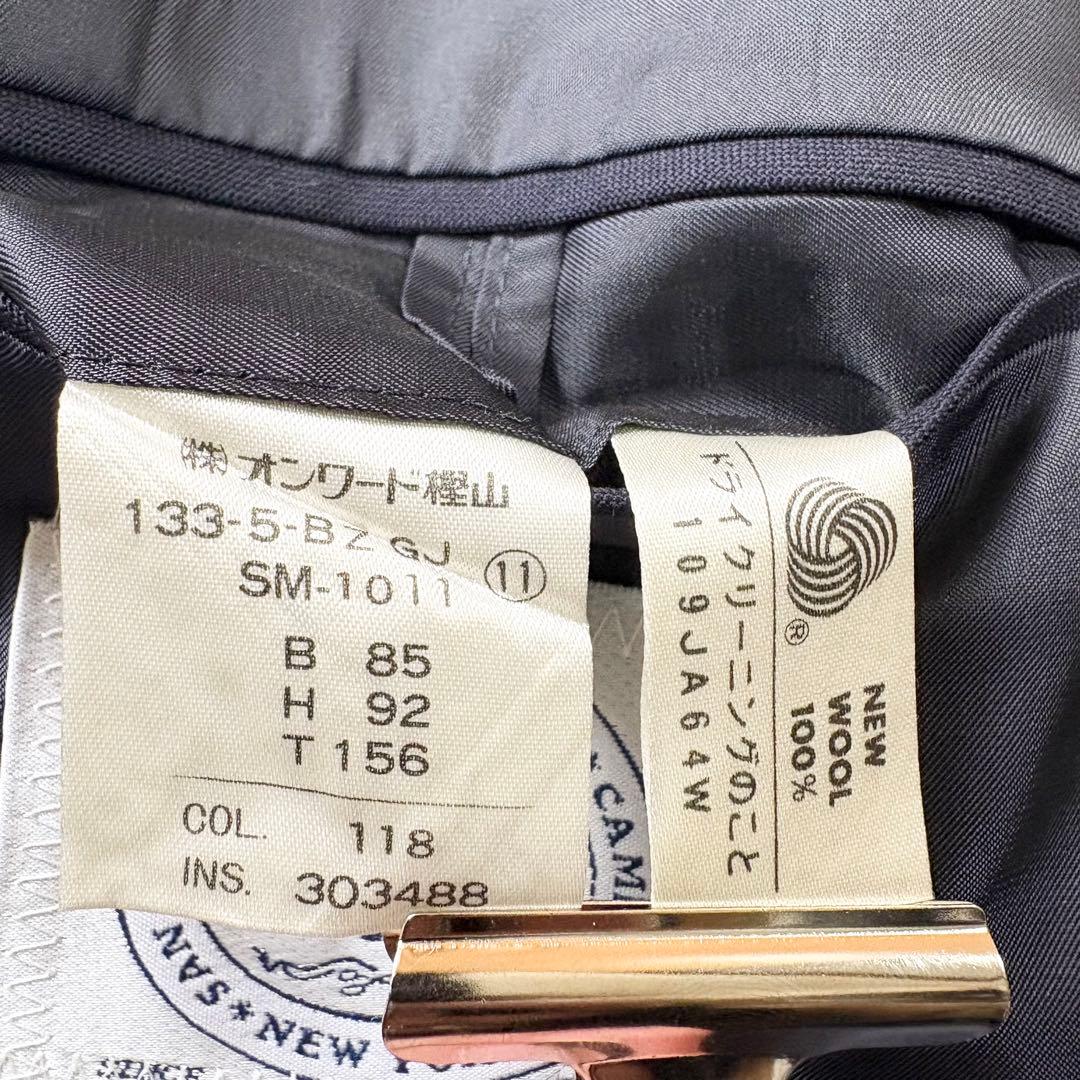 【美品】J.PRESS テーラードジャケット　ダブル　金ボタン　紺ブレネイビーL